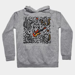 Rockin' Cats - Inspired by Keith Haring Hoodie